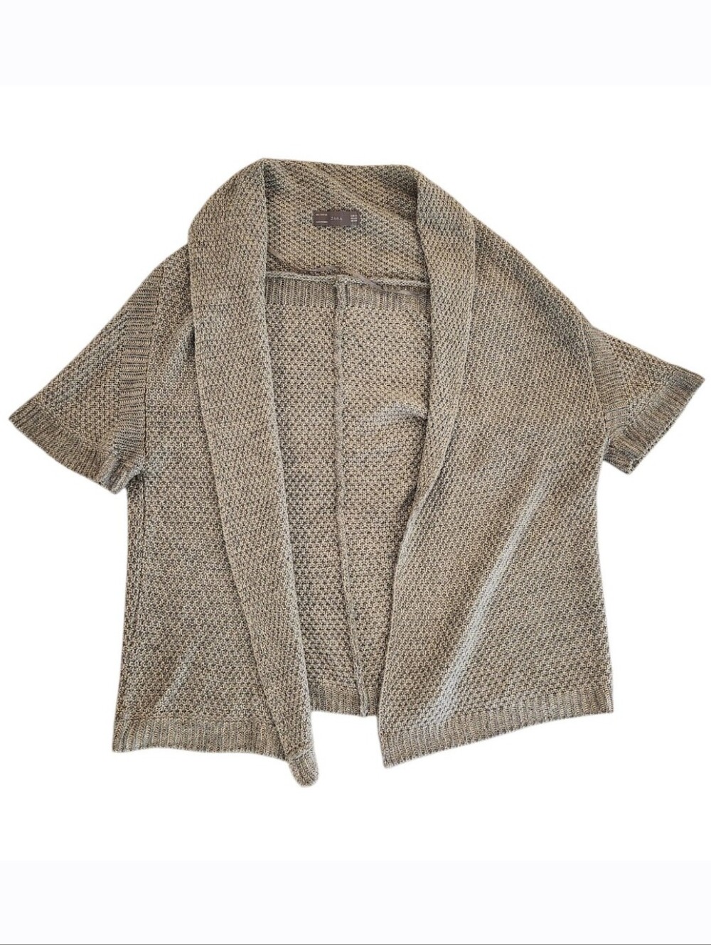 Zara Open Front | Grey Knit Cardigan - Women's Size Medium